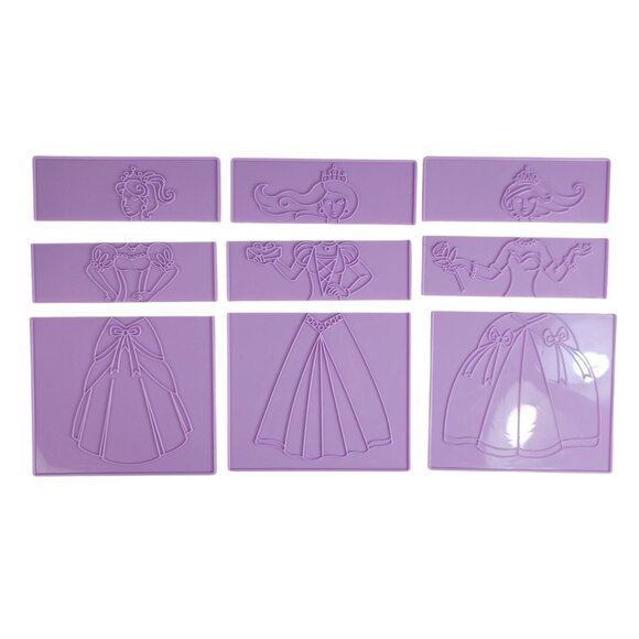 Melissa & Doug Princess Fashion Design Activity Kit Set of 2 Rubbing Arts Crafts - Picture 5 of 8